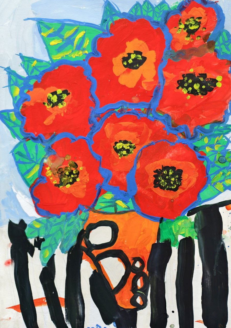 Красные маки