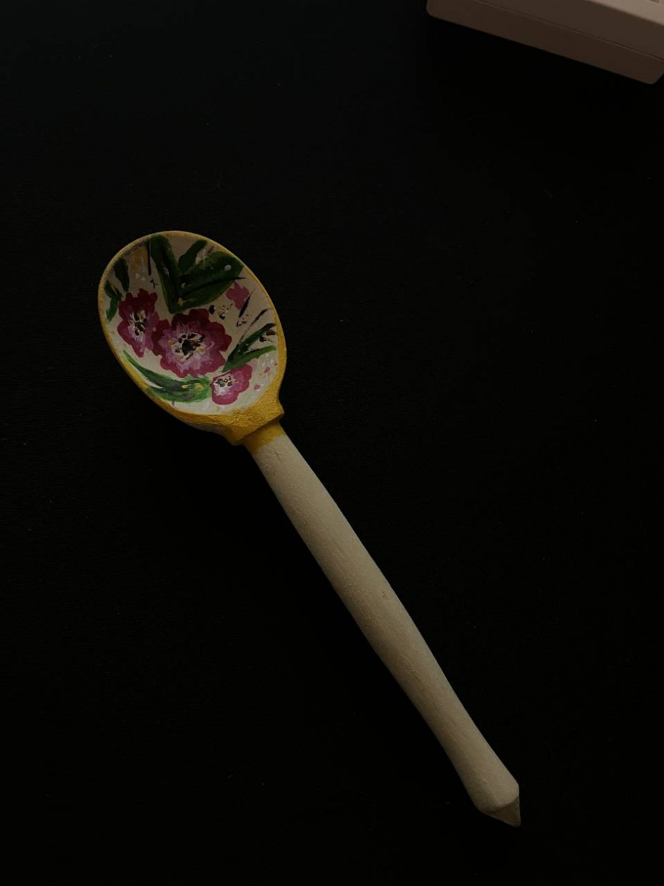 Ложечка в стиле «илимская роспись»