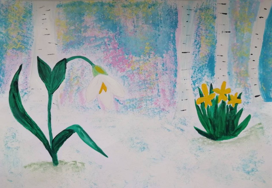 Пусть первый подснежник  Подарит Вам нежность!