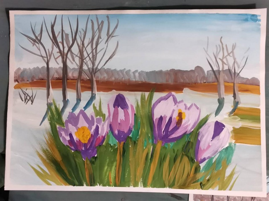 Весенние крокусы