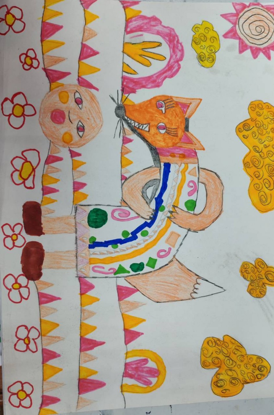 Лиса и колобок