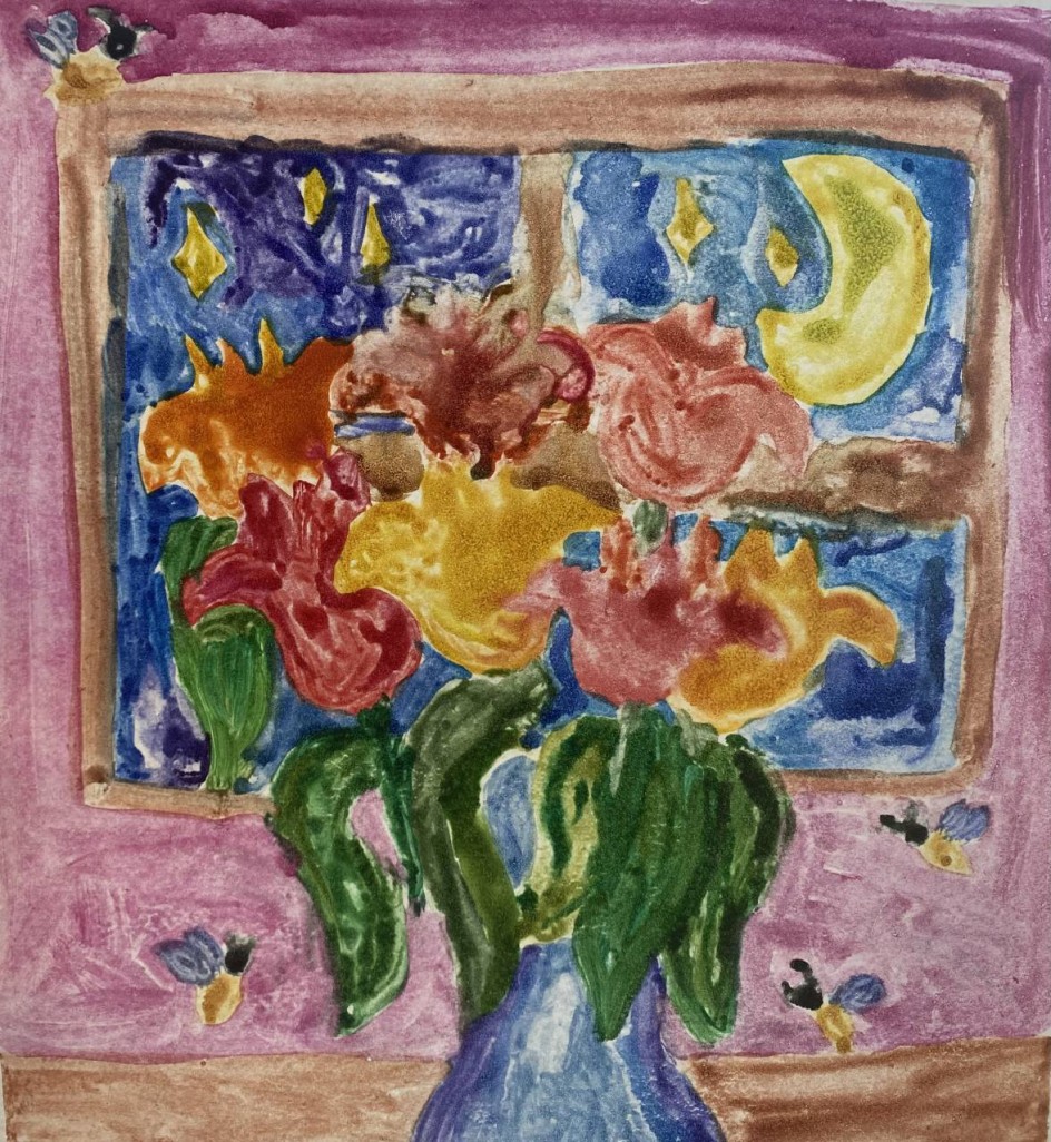 Волшебный свет для цветочка