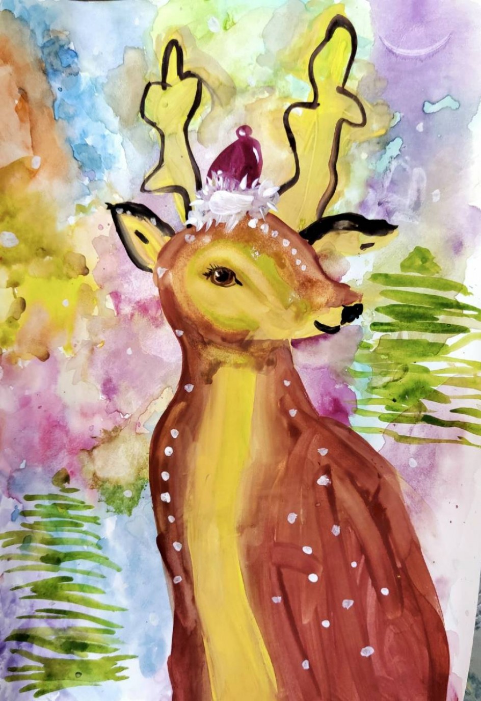 Сказочный олень.