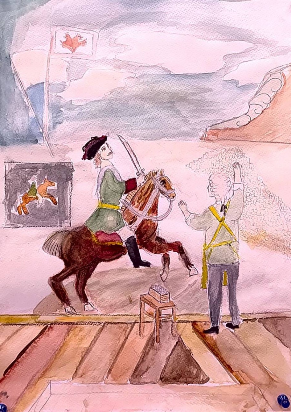 «Полтавская баталия» — мозаичная картина, созданная Михаилом Васильевичем Ломоносовым и посвящённая победе Петра I в Полтавской битве.