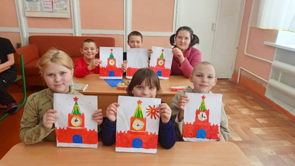 "Спасская башня Московского Кремля" в технике пластилинография