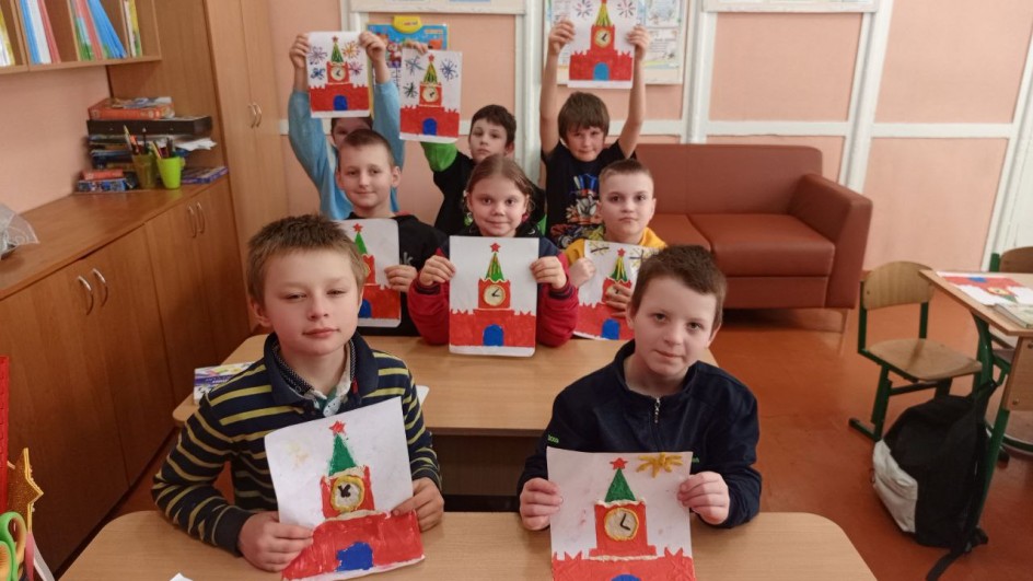 "Спасская башня Московского Кремля" в технике пластилинография