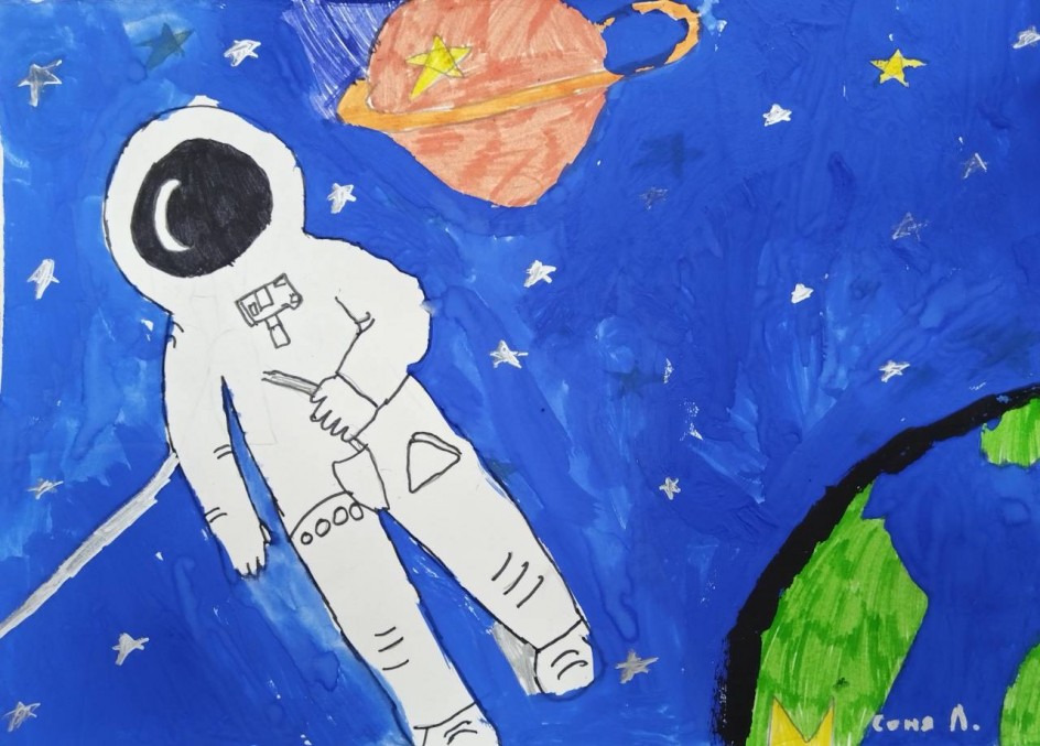 В открытом космосе