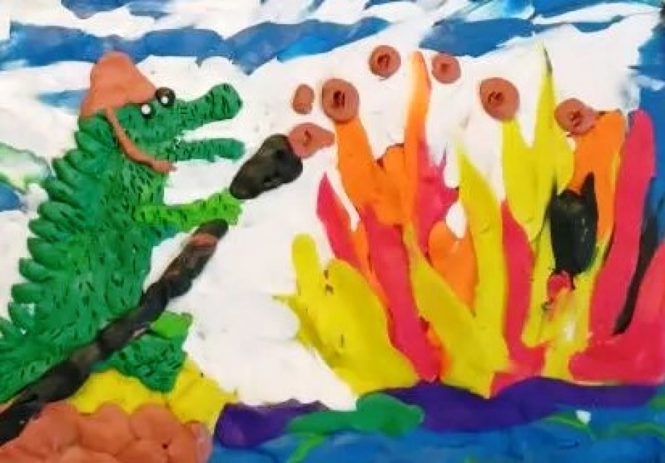 "Крокодил море синее тушил"