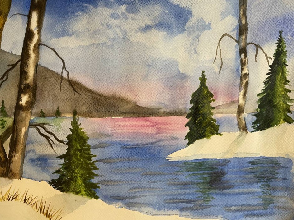«Северная весна» (акварель)