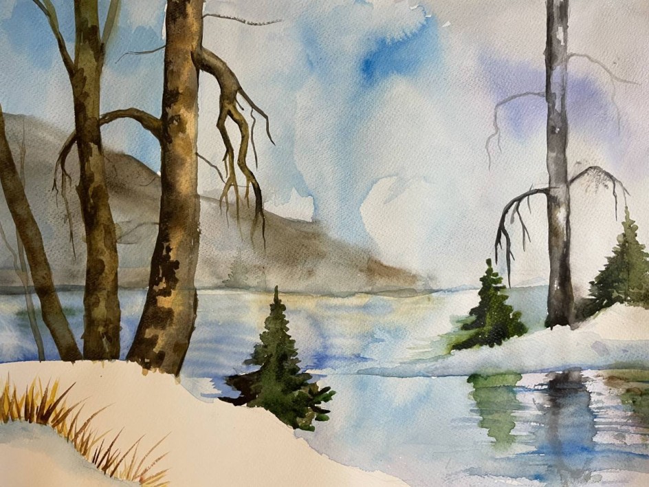 «Северная весна» (акварель)