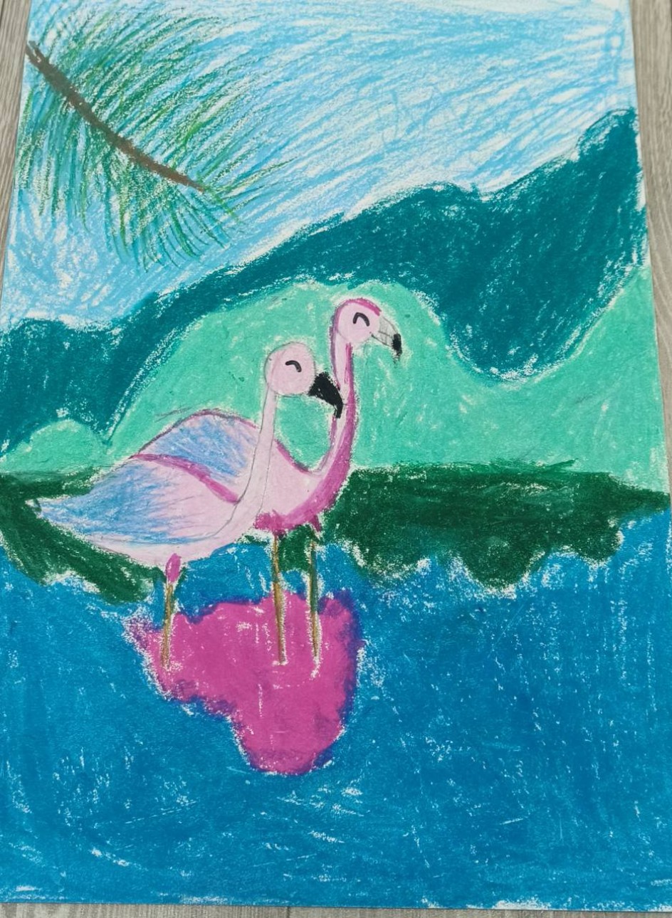 Розовый фламинго