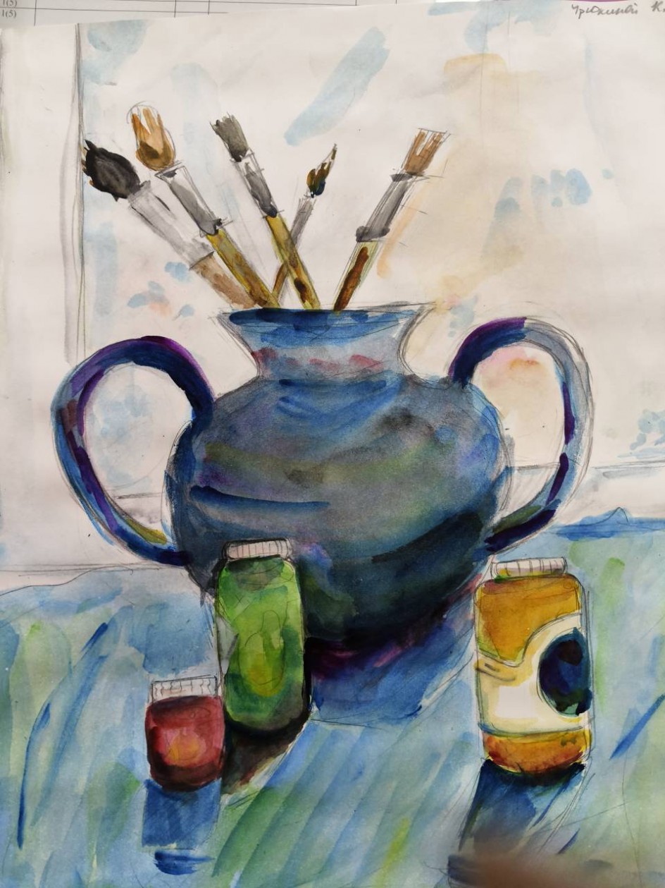 Натюрморт с кисточками