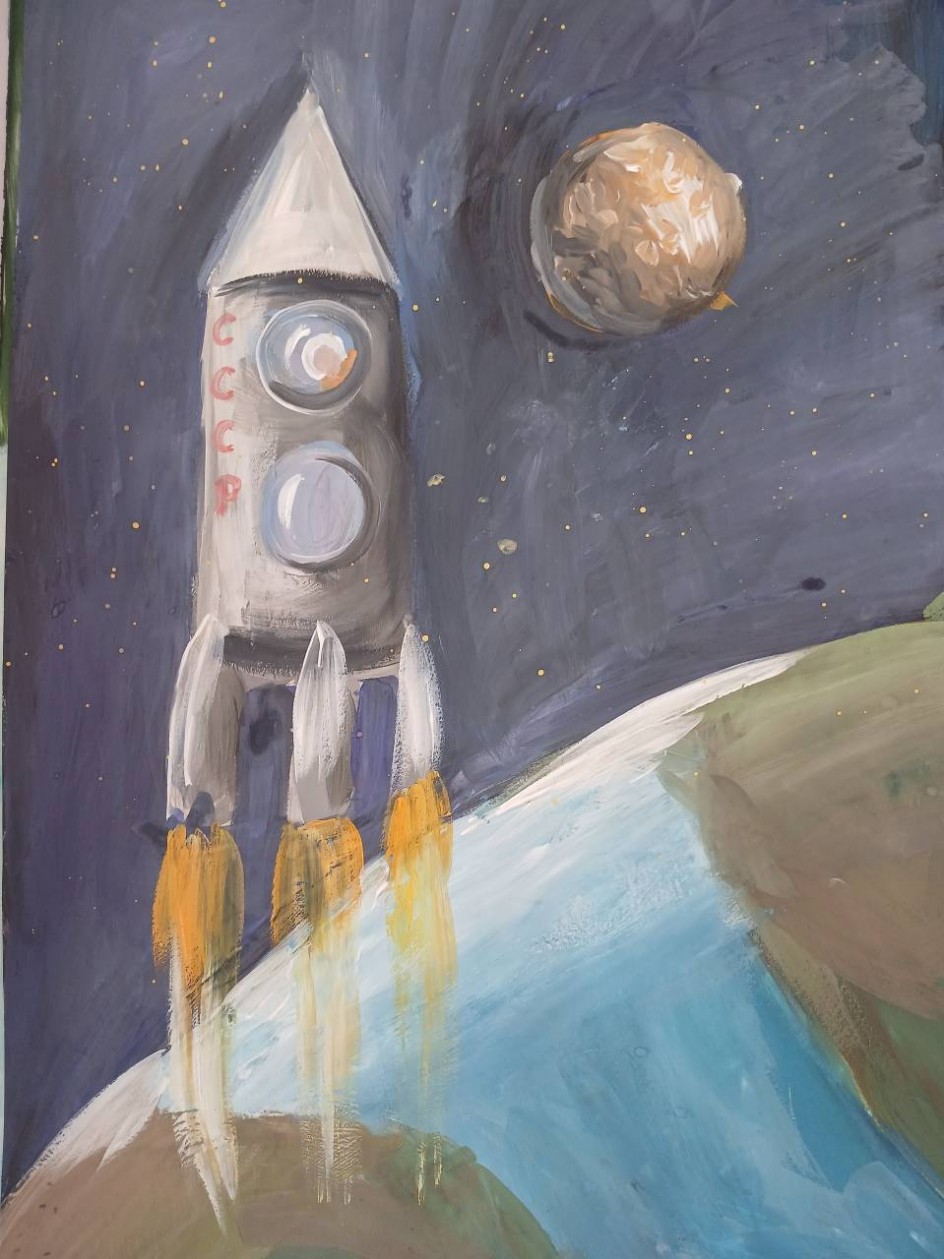 "Полет в космосе"