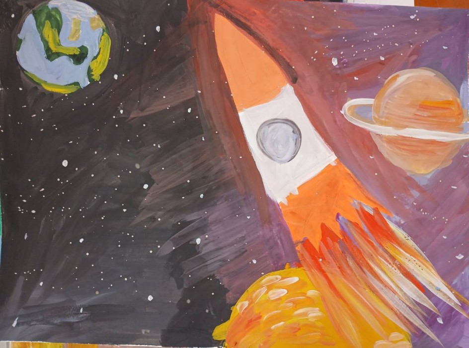 "Ракета в космосе"