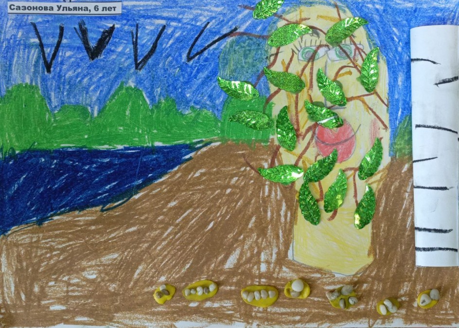 "Одинокая берёза -мечтательница с острова Ольхон.".