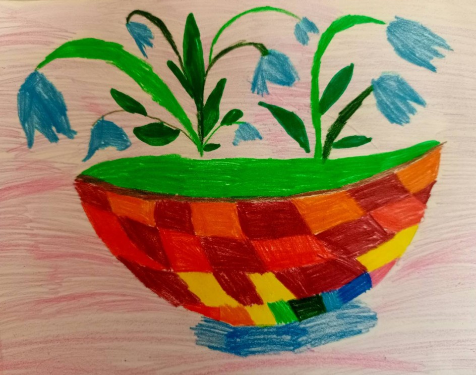 "Нарисую я цветы первые и нежные... "