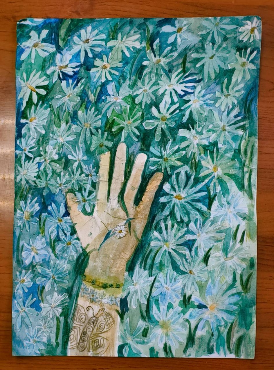 Утро на ромашковой поляне