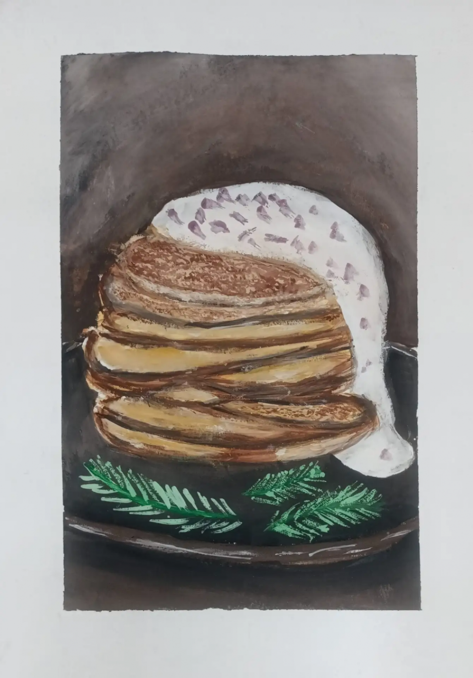 Блины - икряники. Натюрморт