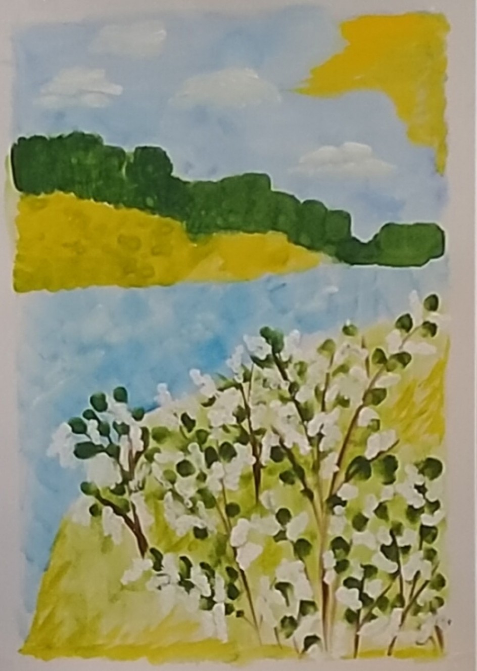 "Черемуха душистая весною расцвела"