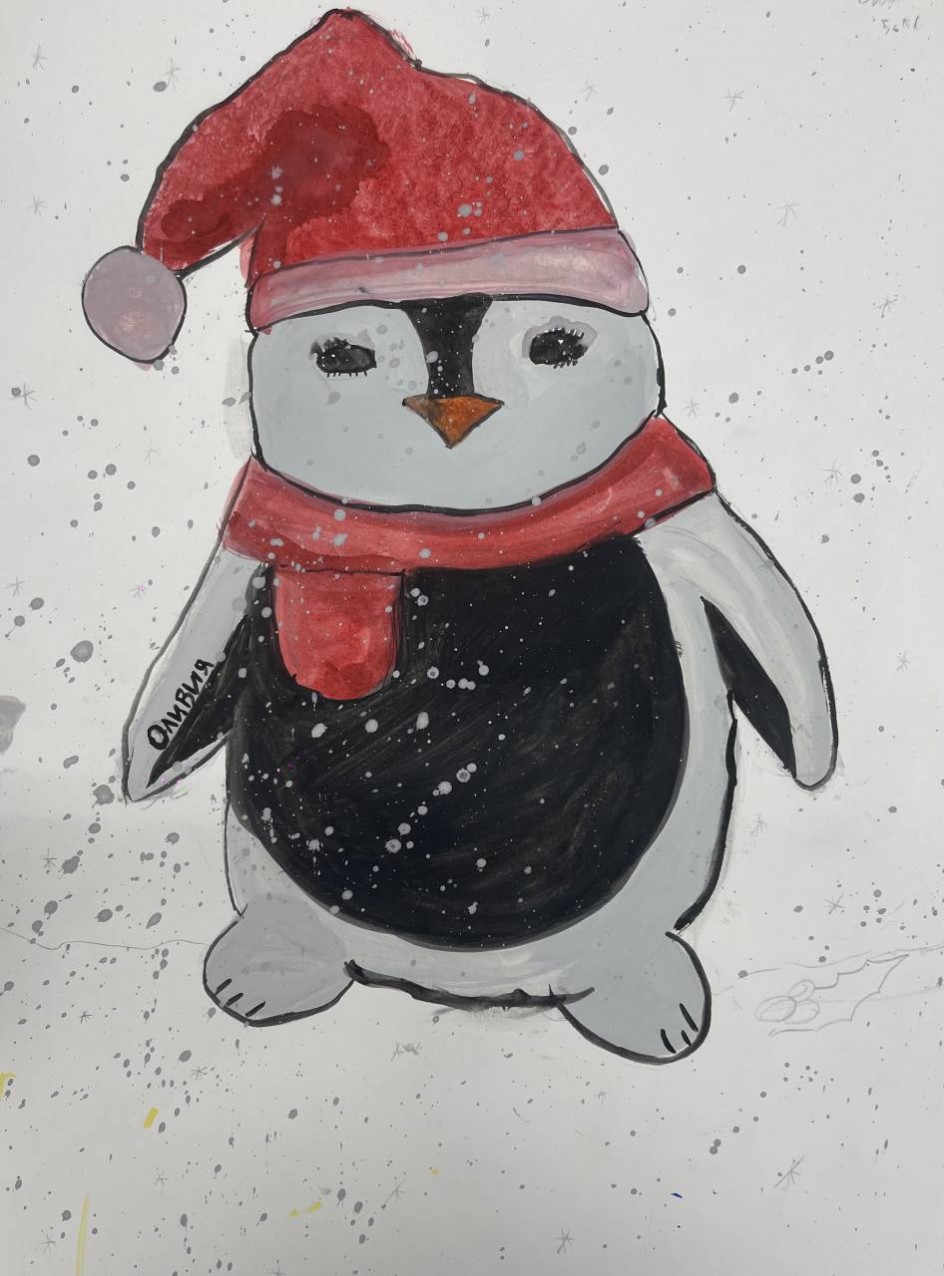 Новогодний пингвин