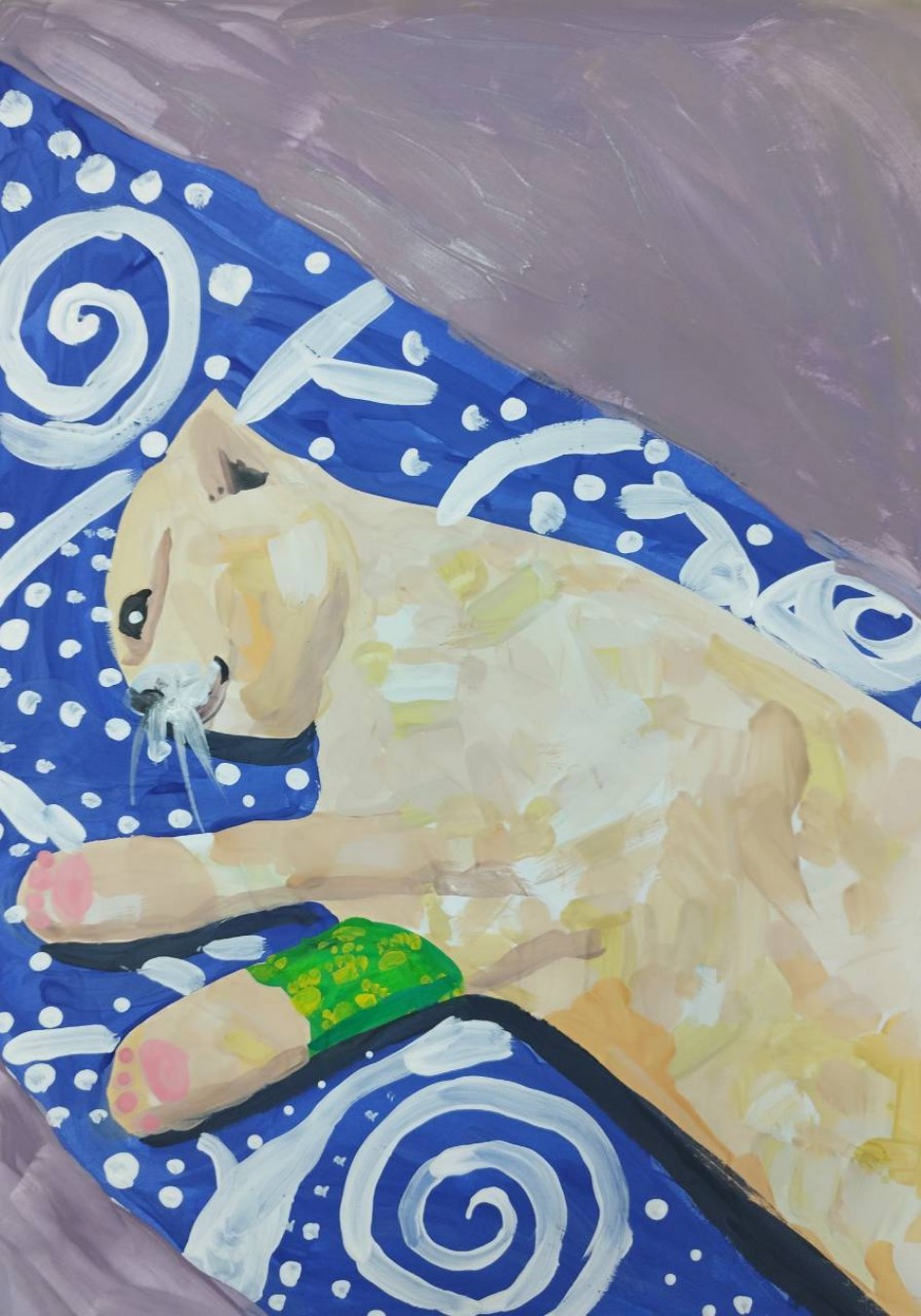 Котик болеет