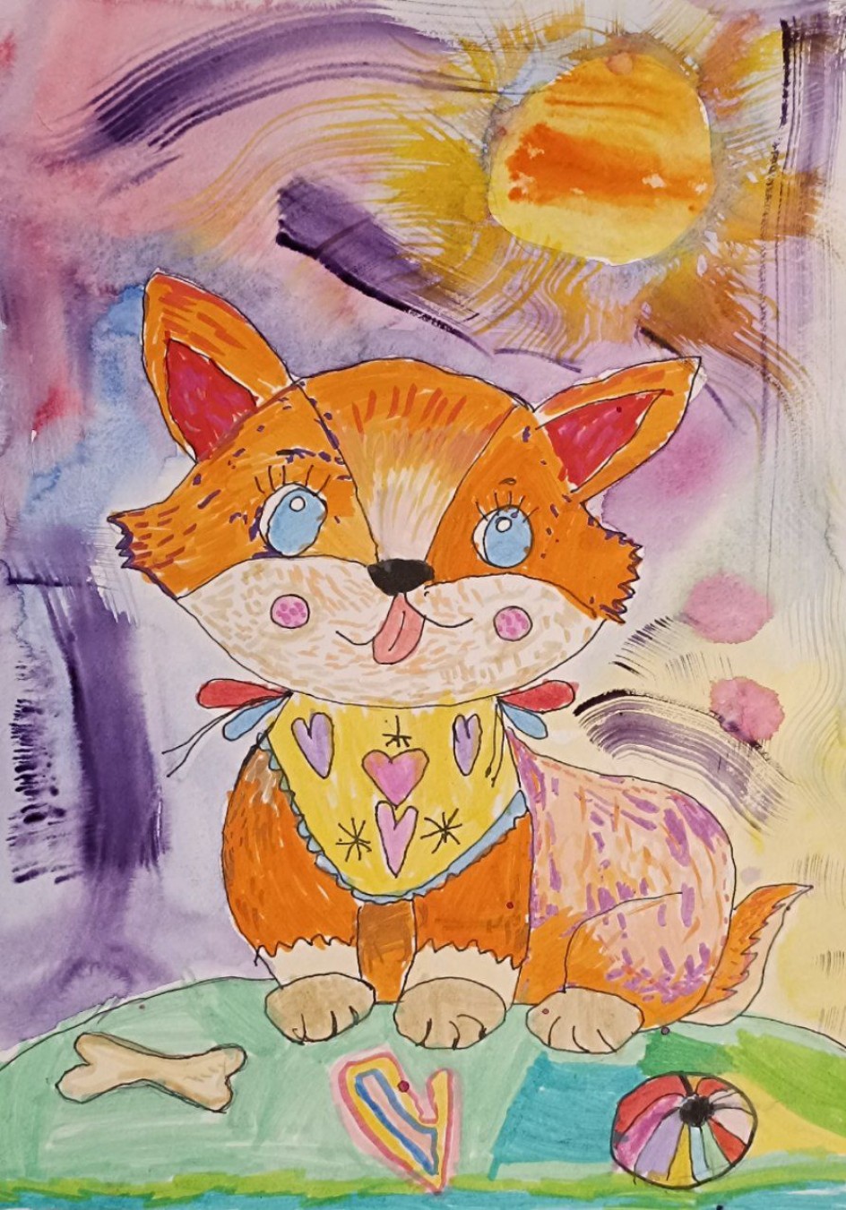 "Любимый рыжик корги"