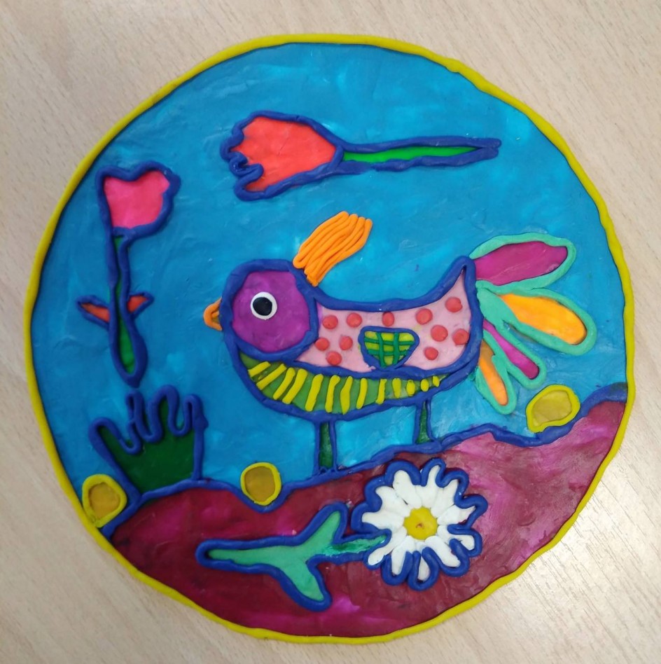 Птичка на прогулке