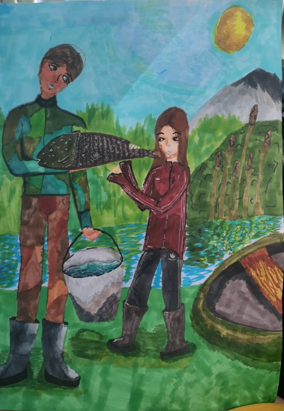 Удачная рыбалка