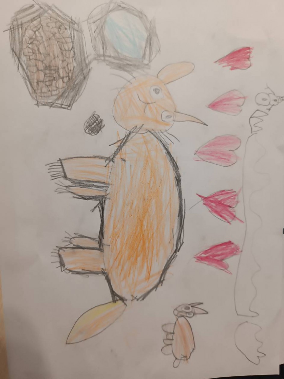 Кошка с котенком