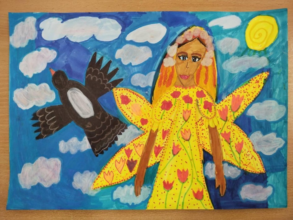 Дюймовочка и ласточка