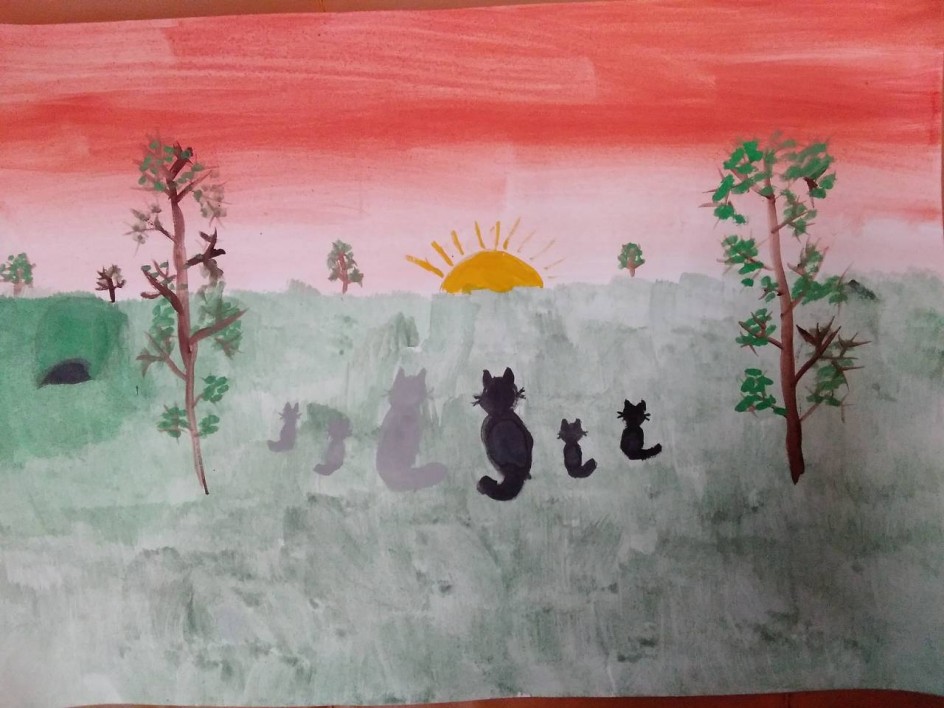 "Кошки на закате"