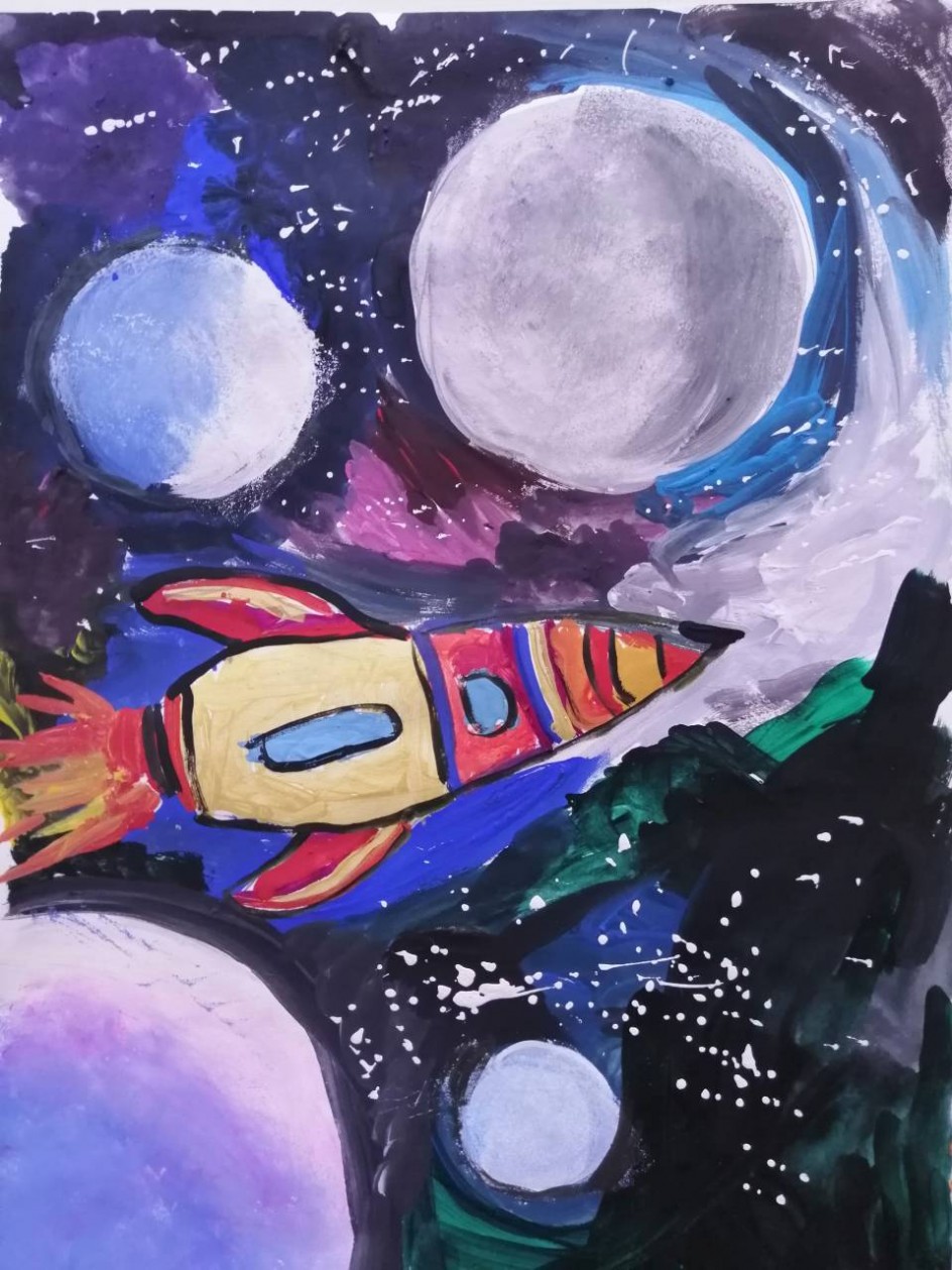 В космосе так здорово!  Звёзды и планеты!