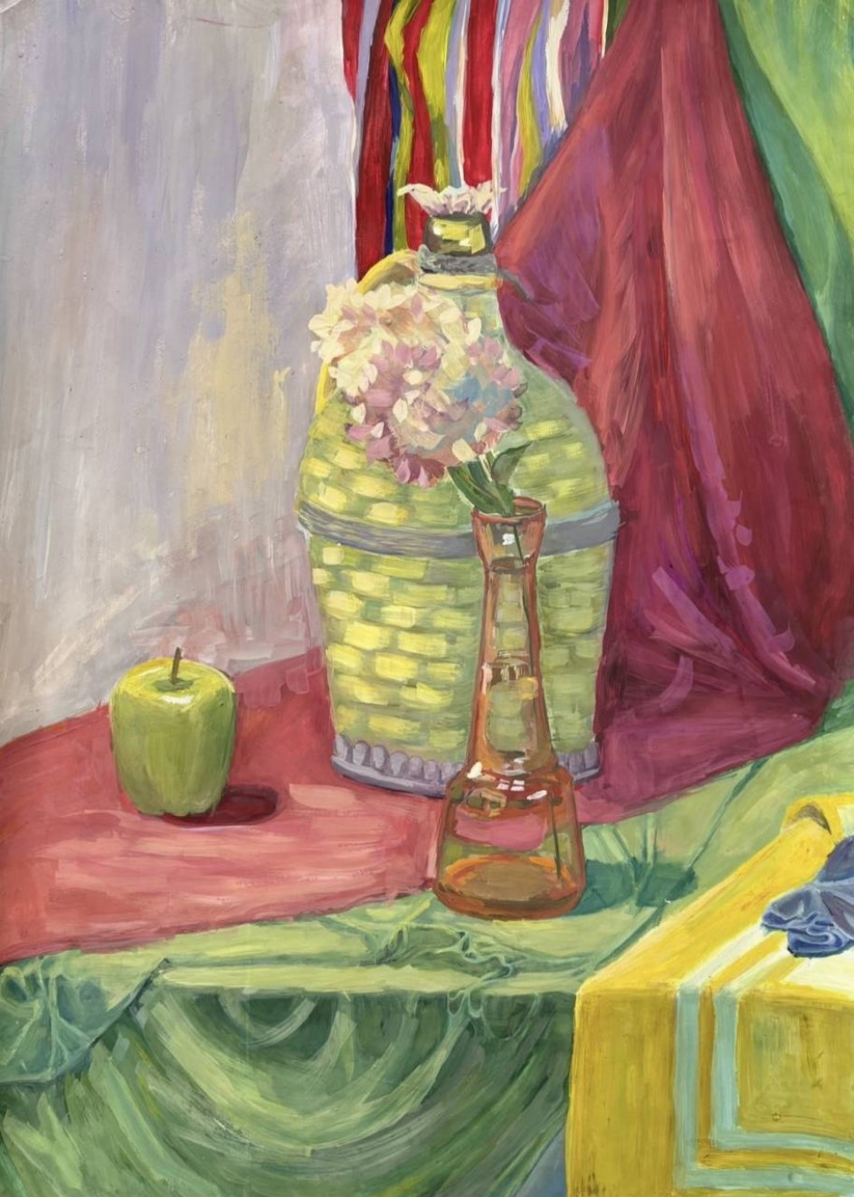 Натюрморт с гортензией