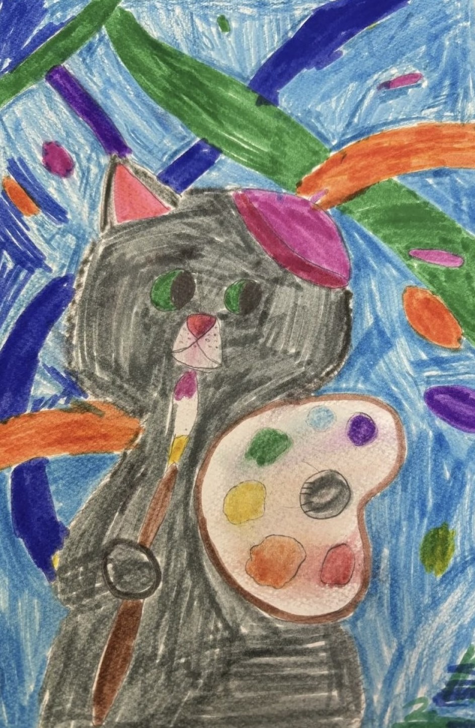 Кот-художник