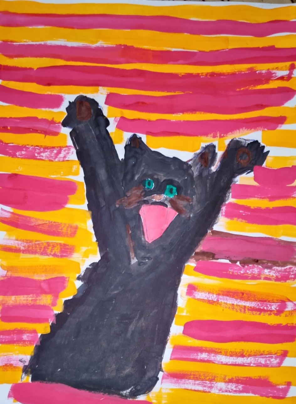 "Уголёк на полосках"