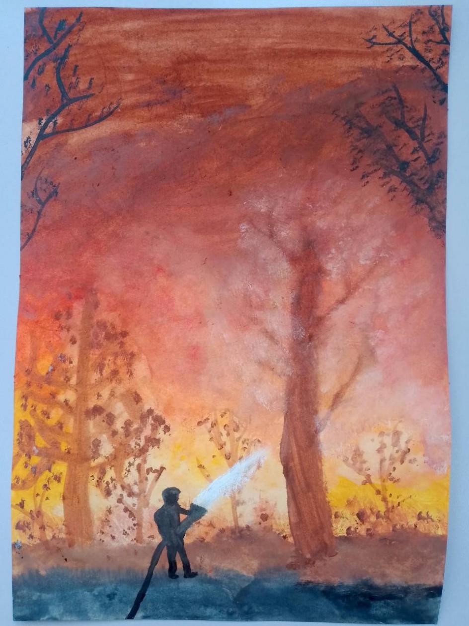 Пожар в лесу