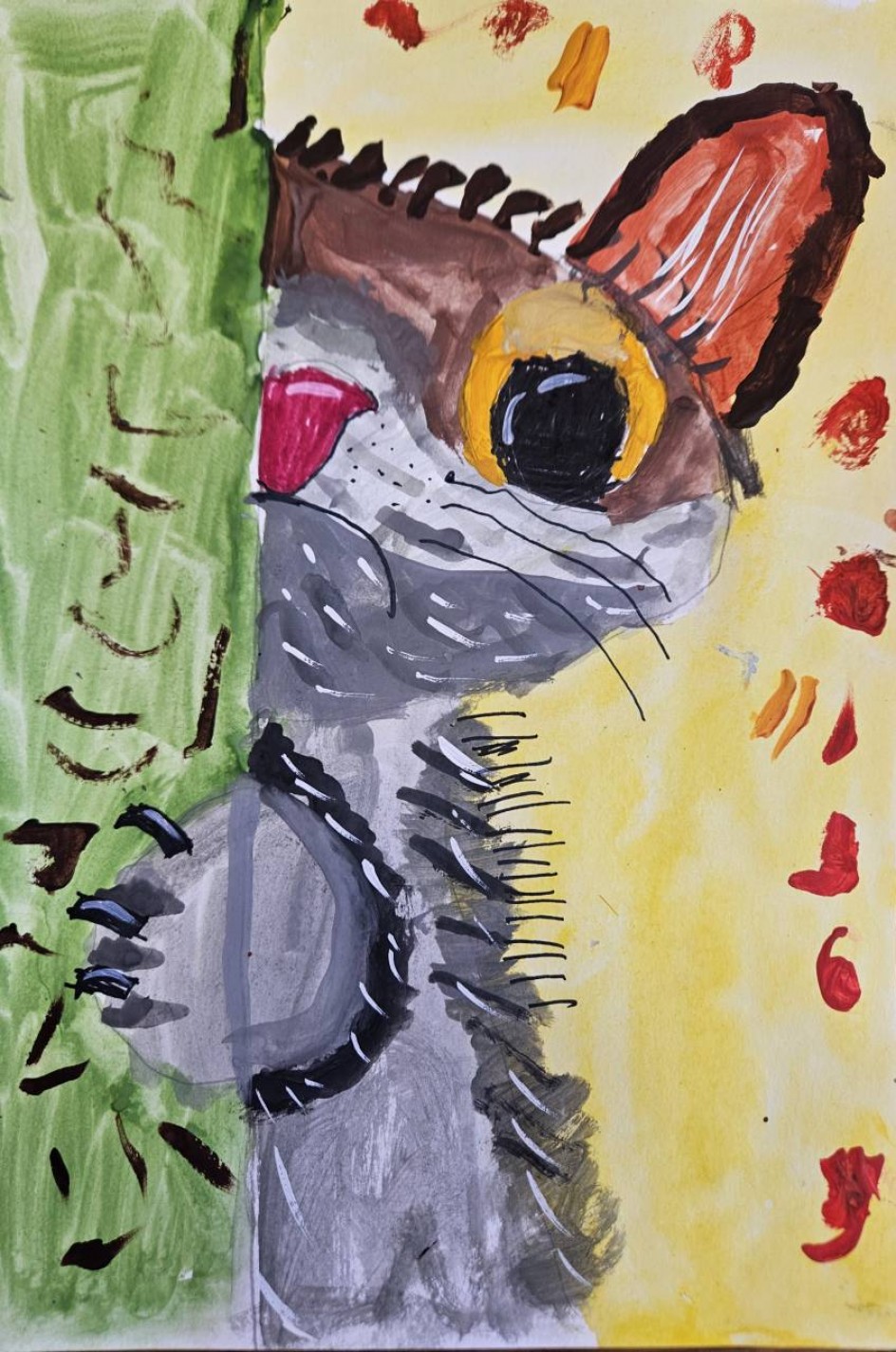 "А что,вкусняшки кончились?"