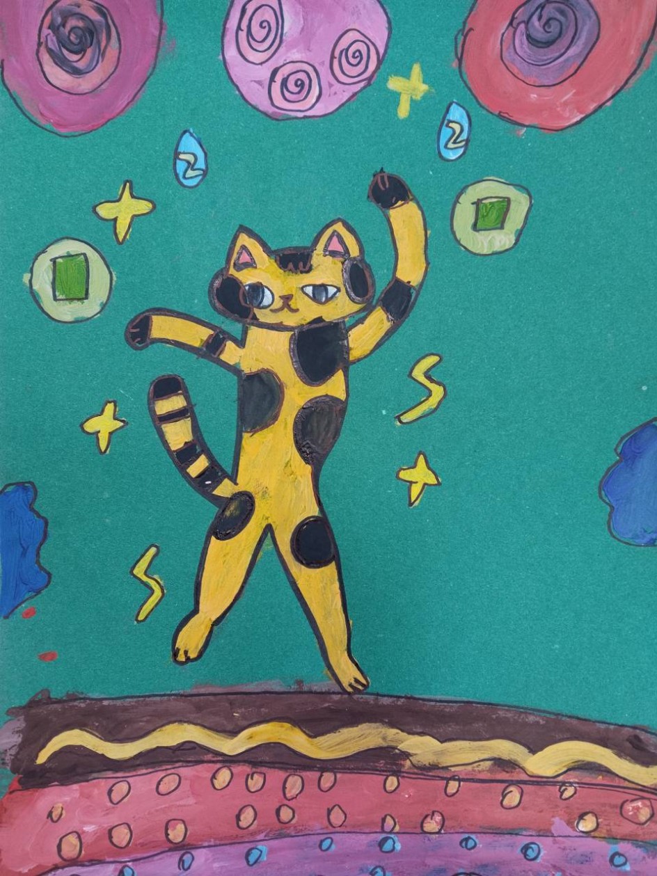 Кошка артистка