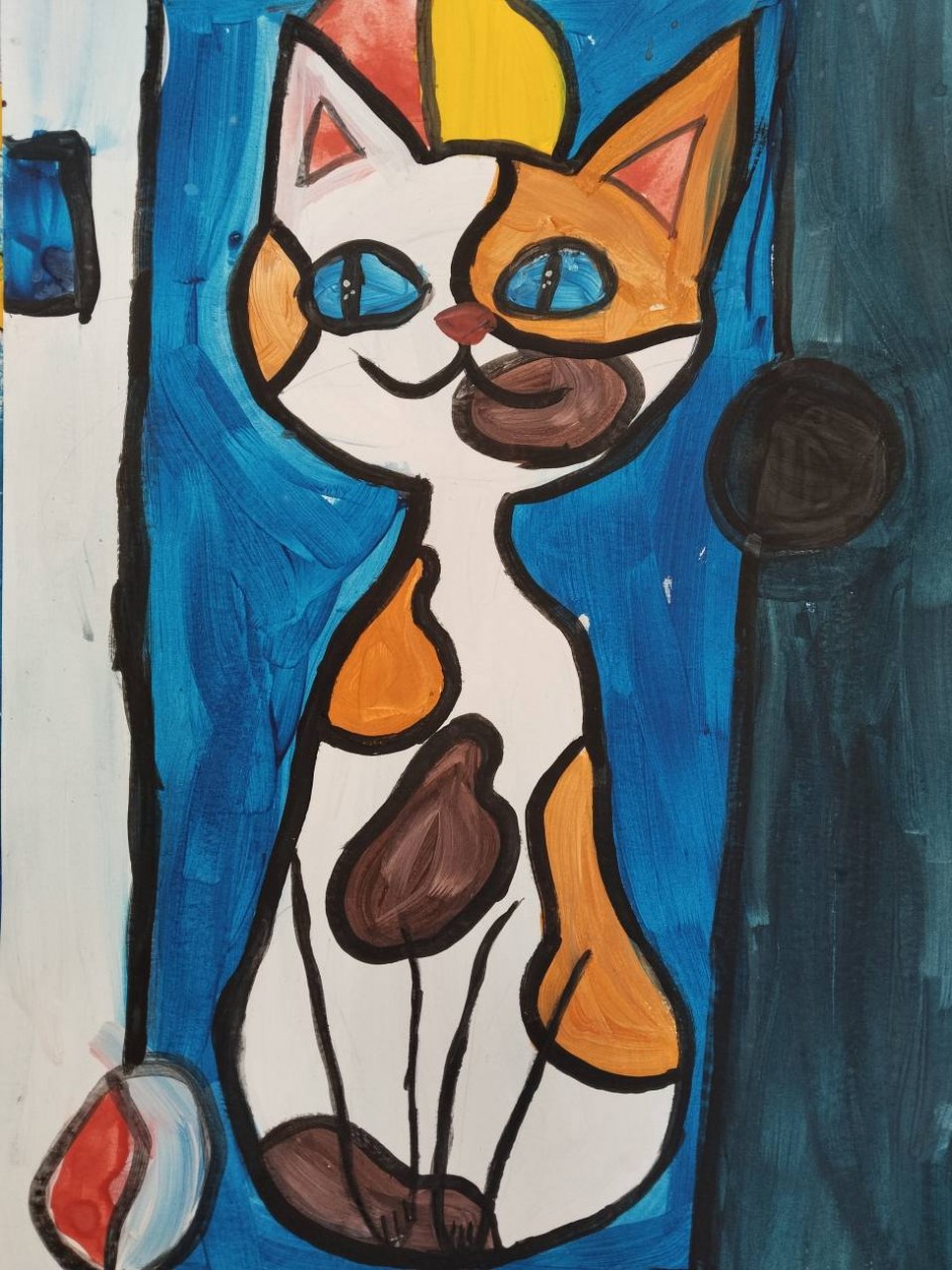 Трёхцветная кошка