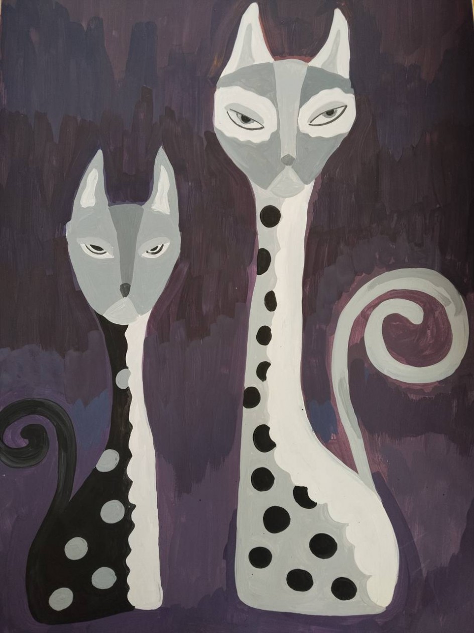 Кошки в ночи