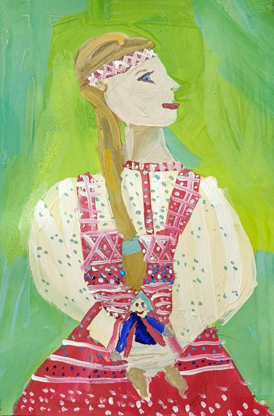 Портрет девочки в народном костюме