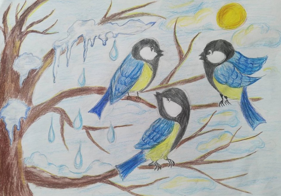 Капель и 3 сестрички-синички