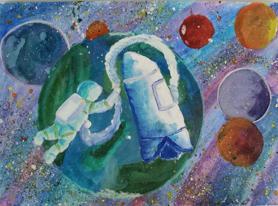 В открытом космосе