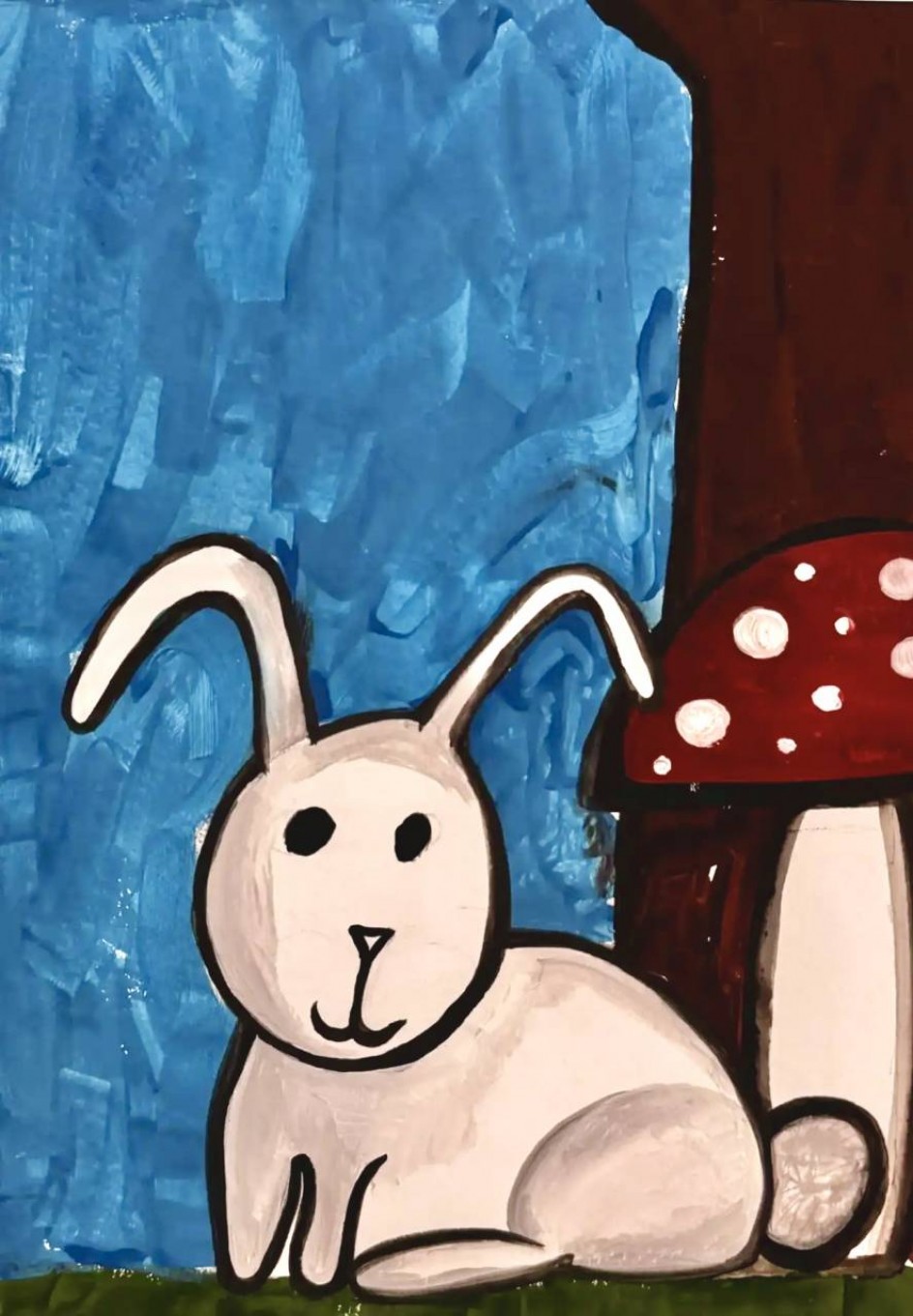 Иллюстрация к сказке «Хитрый заяц»