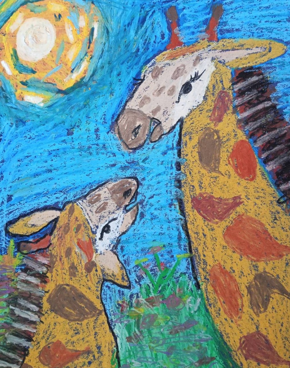 Семья жирафов