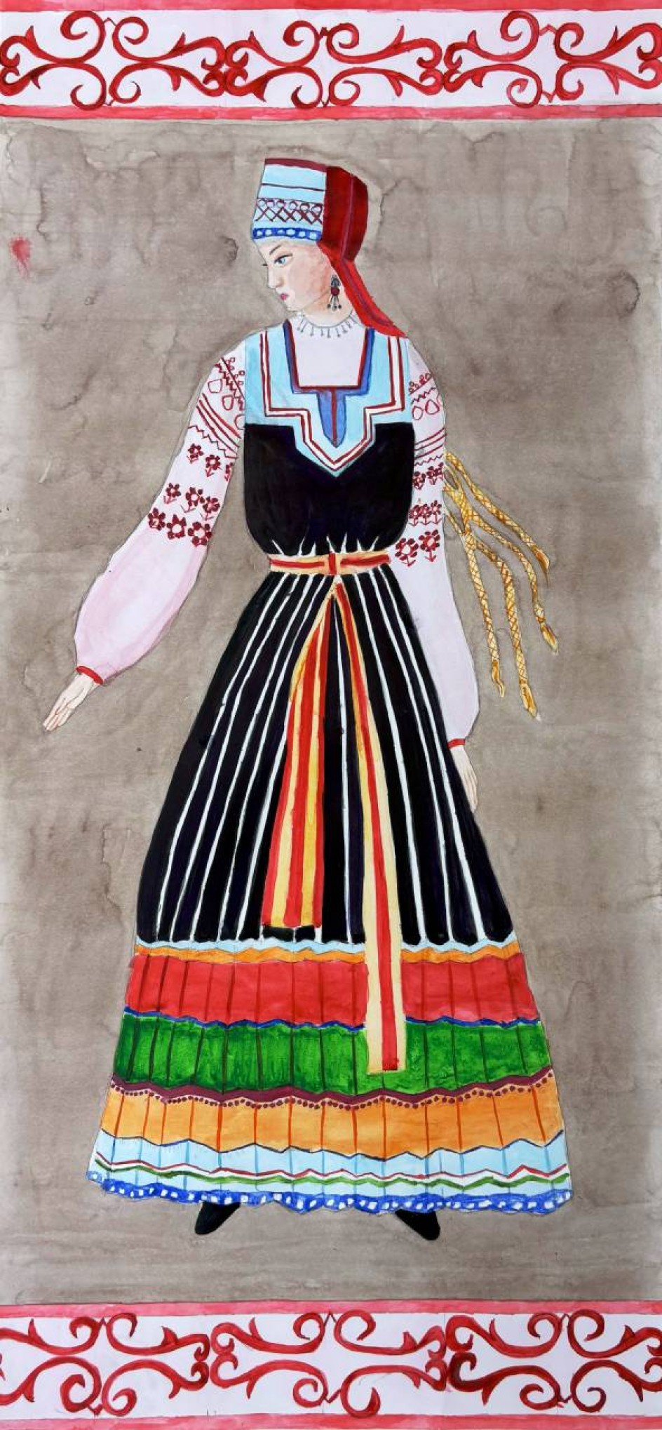 Русский костюм Курская губерния