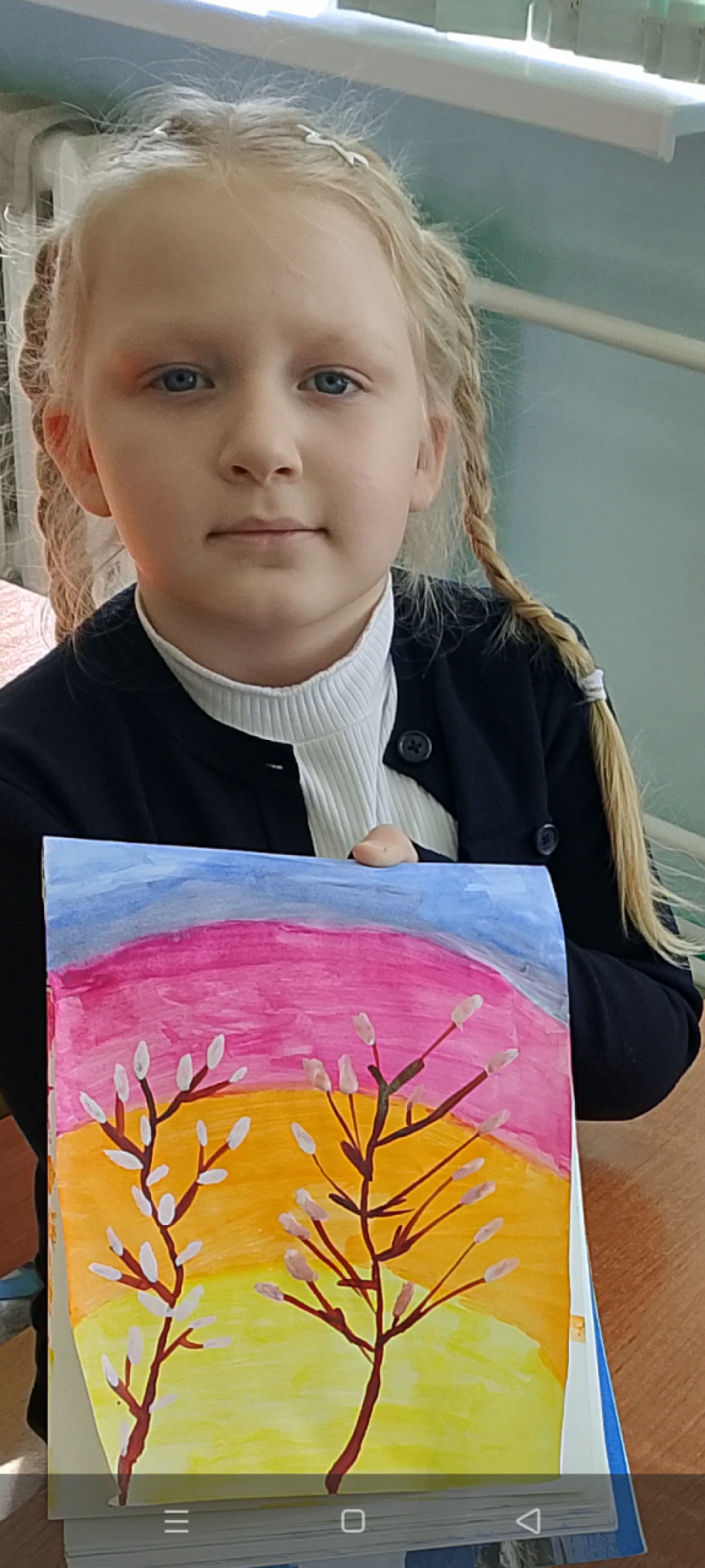 весенняя верба