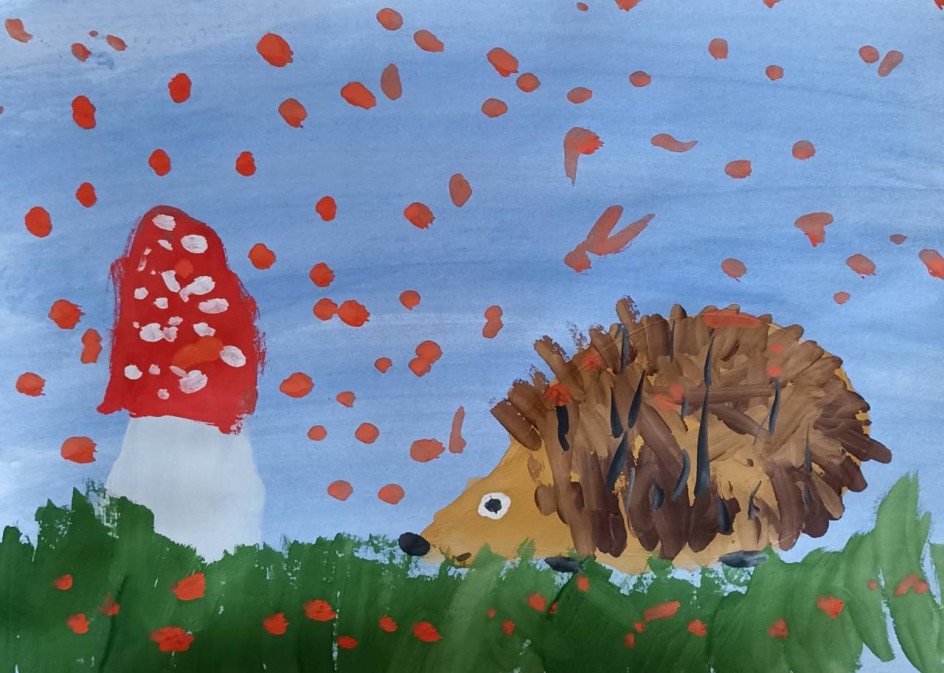 Любопытный ëжик