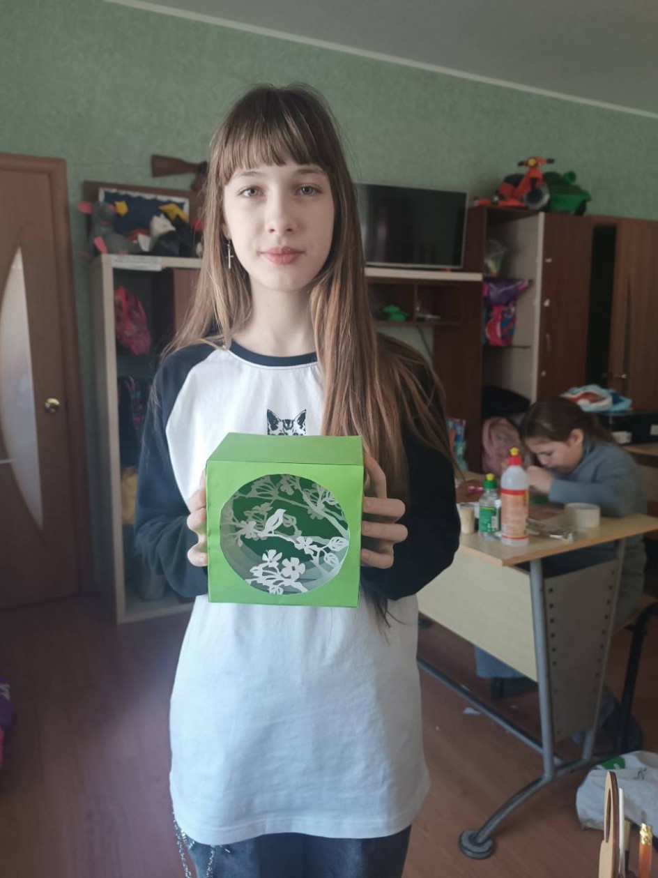 Куб - туннель "Весенний сад"