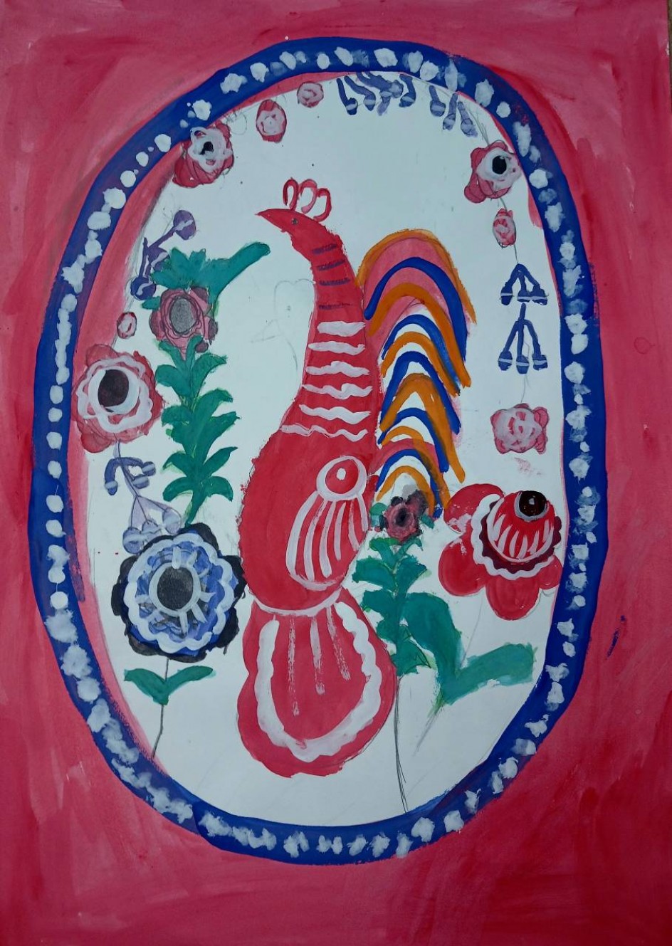 Городецкая роспись. Жар-птица